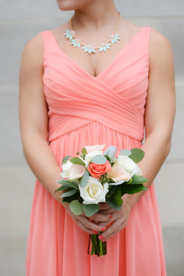 Coral Bridesmaid Bouquet by CKDesigns (Photography By: Sara Ackermann)