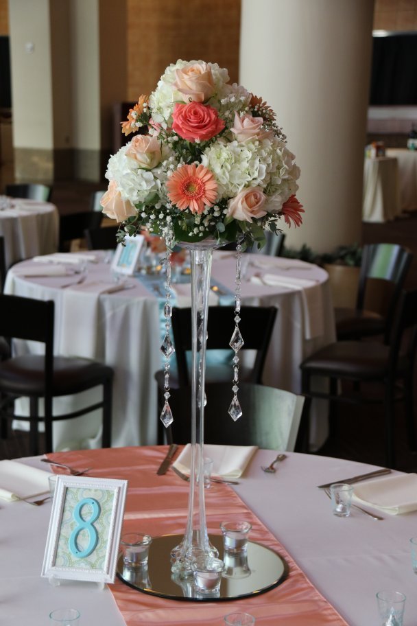 Centerpiece May 2015 Wedding at OneAmerica Building Downtown Indianapolis, IN